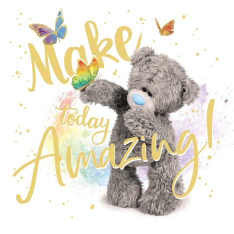 3D Holographic Butterflies Time Me to You Bear Birthday Card £2.69